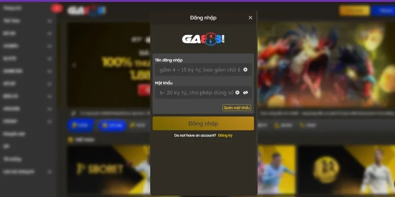 Quy trình đăng nhập vào tài khoản đơn giản, dễ dàng thực hiện